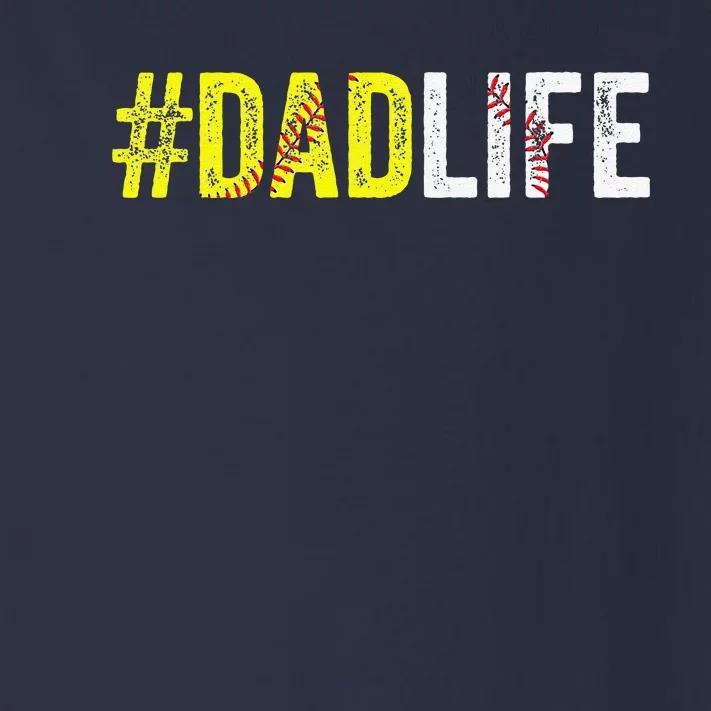 Dad Life Softball Daddy Baseball Sports Lover Fathers Day Toddler Long Sleeve Shirt