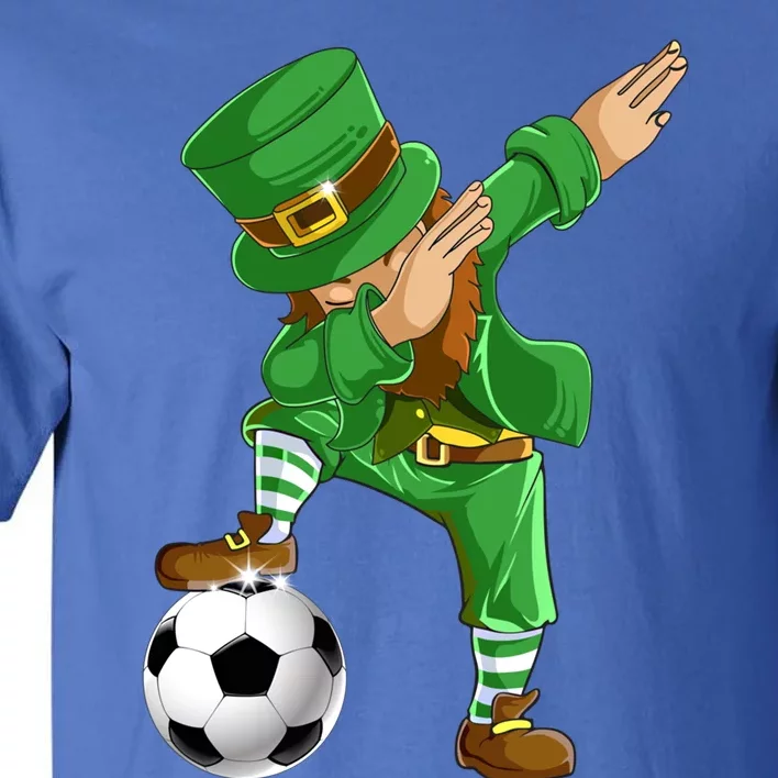 Dabbing Leprechaun Soccer St Patricks Day Sports Gift Tall T-Shirt