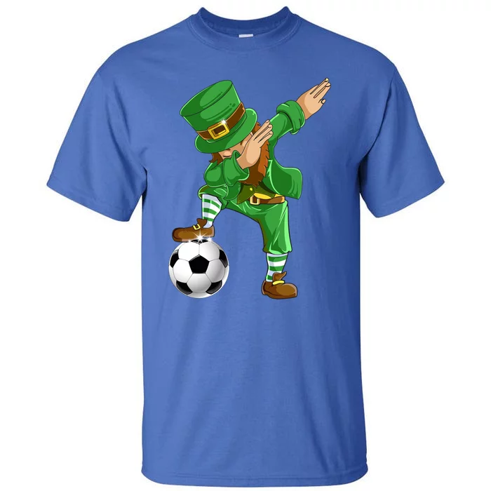 Dabbing Leprechaun Soccer St Patricks Day Sports Gift Tall T-Shirt