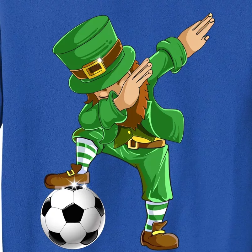 Dabbing Leprechaun Soccer St Patricks Day Sports Gift Tall Sweatshirt