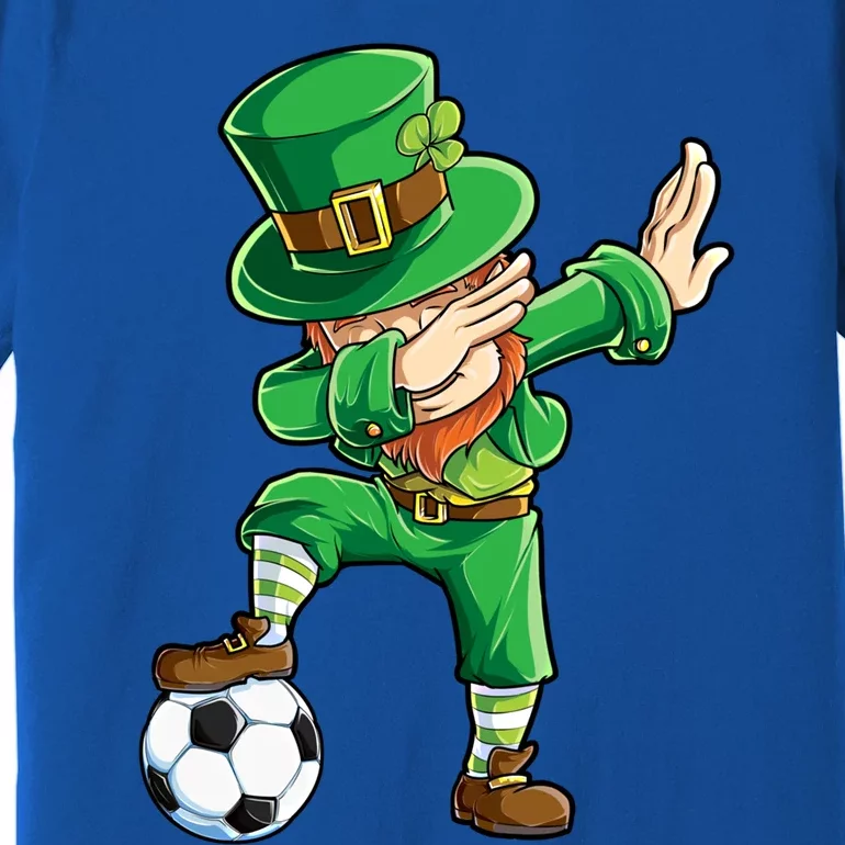 Dabbing Leprechaun St Patricks Day Soccer Sports Gift Premium T-Shirt