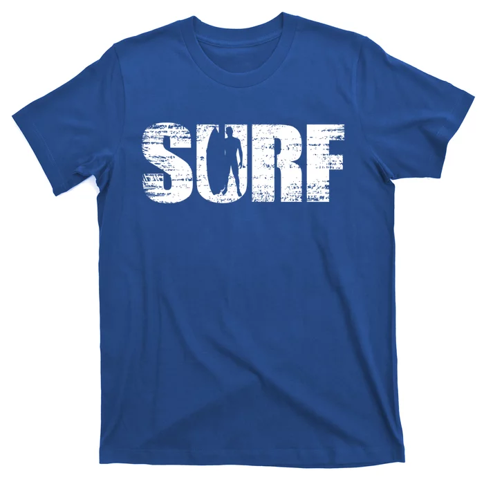 Distressed Look Surfing Gift For Surfers Cute Gift T-Shirt