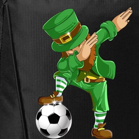 Dabbing Leprechaun Soccer St Patricks Day Sports Gift City Backpack