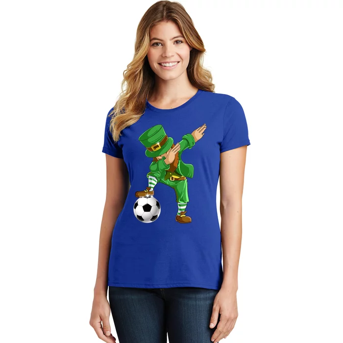 Dabbing Leprechaun Soccer St Patricks Day Sports Gift Women's T-Shirt