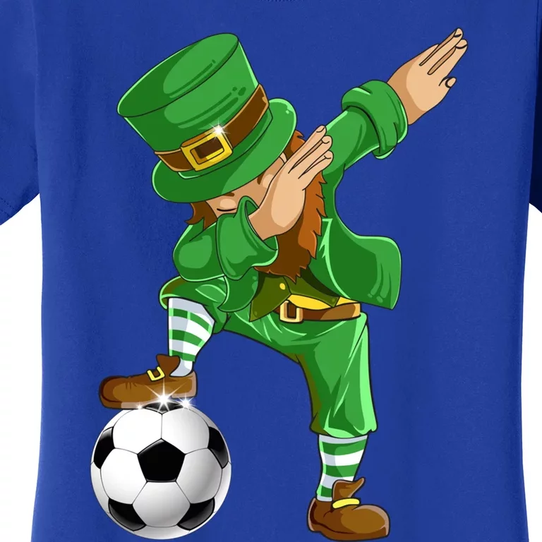 Dabbing Leprechaun Soccer St Patricks Day Sports Gift Women's T-Shirt