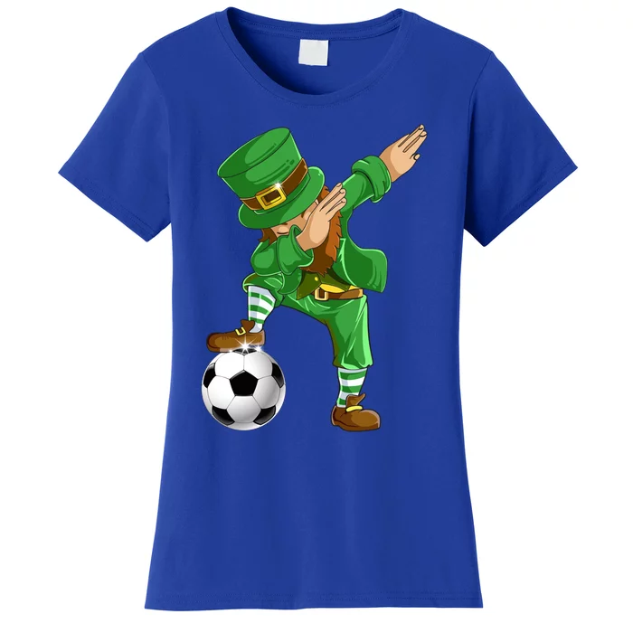 Dabbing Leprechaun Soccer St Patricks Day Sports Gift Women's T-Shirt