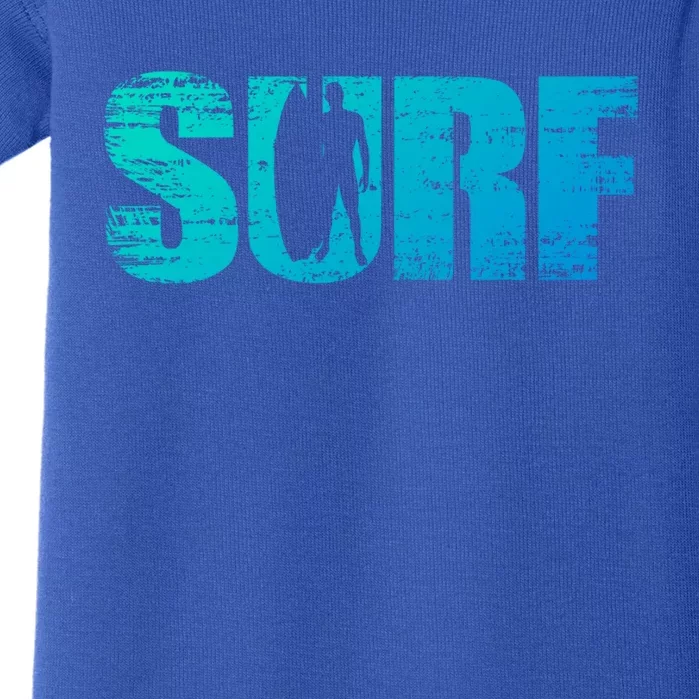 Distressed Look Surfing Gift For Surfers Cute Gift Baby Bodysuit