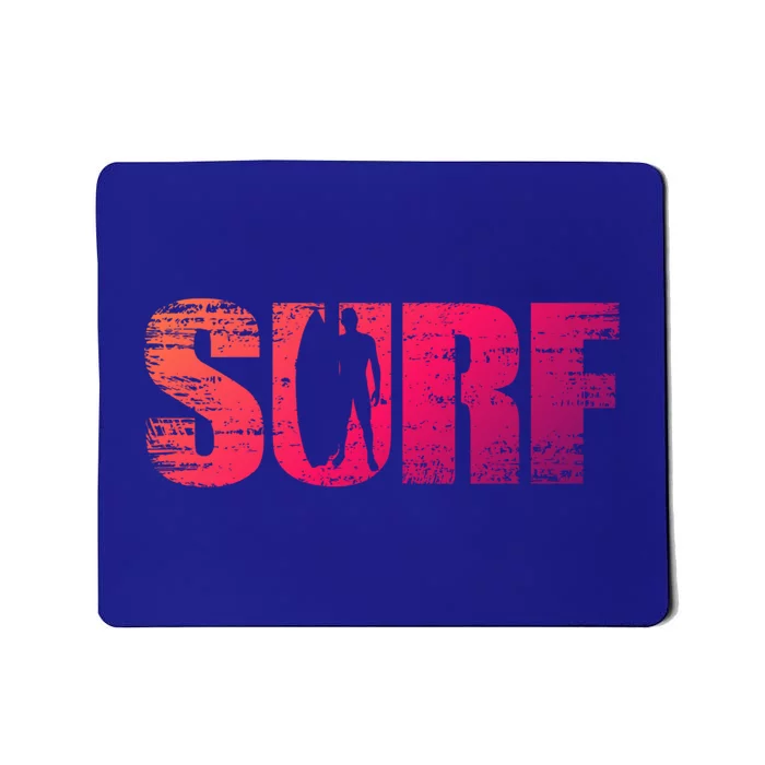 Distressed Look Surfing Gift For Surfers Cute Gift Mousepad