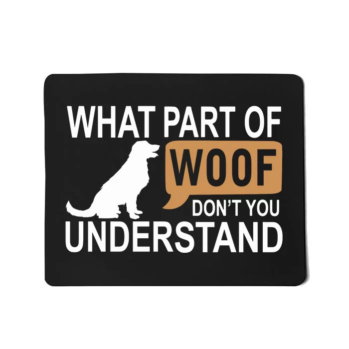 Dog Lover Statement Print Mousepad