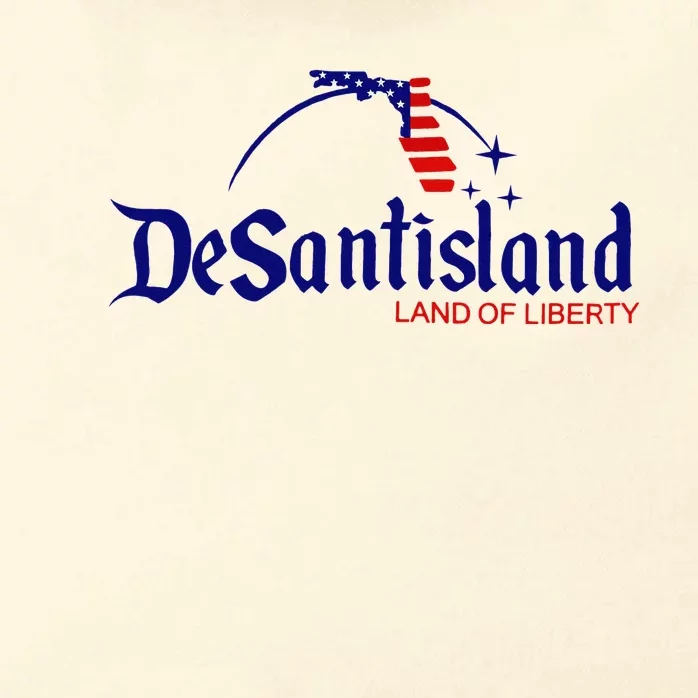 DeSantisLand Land State of Liberty Florida Map Patriotic Zip Tote Bag