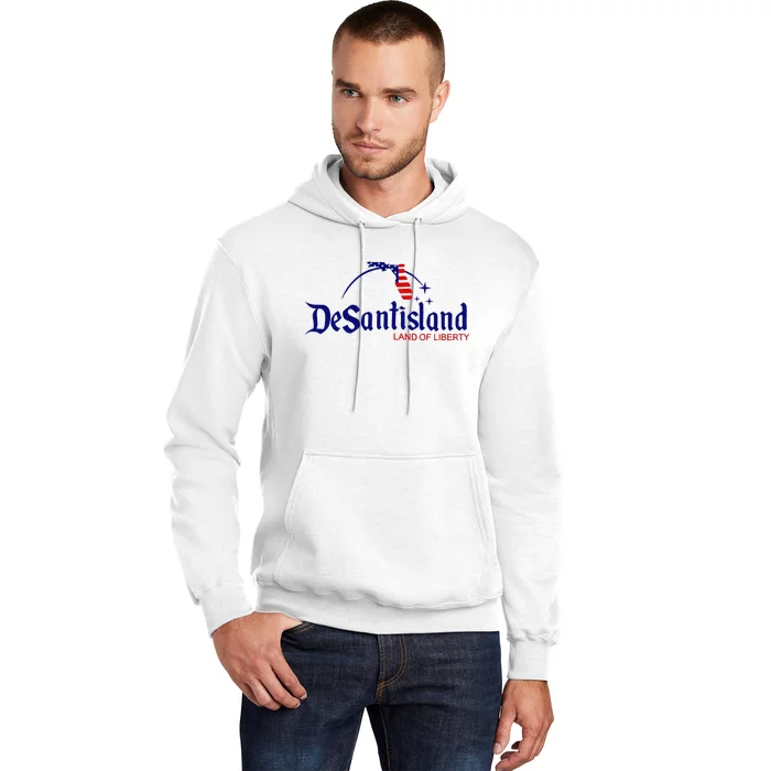 DeSantisLand Land State of Liberty Florida Map Patriotic Hoodie