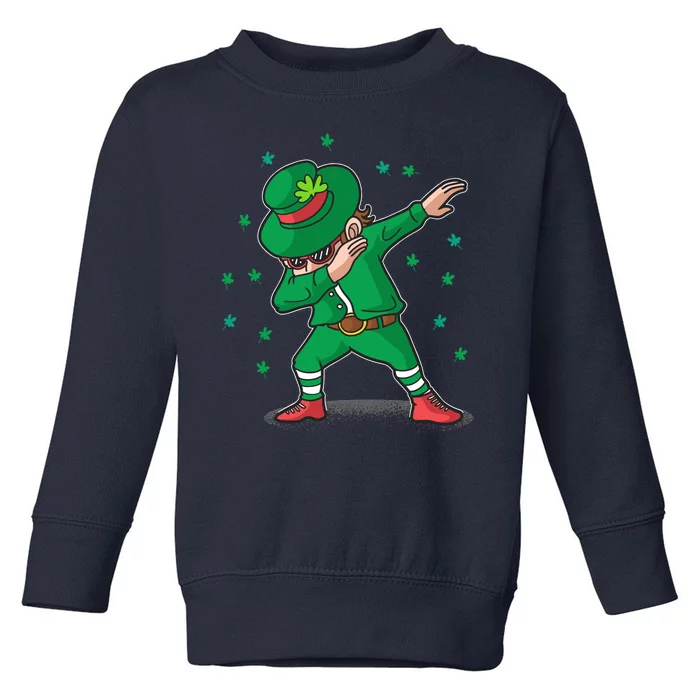 Dabbing Leprechaun St Patricks Day Party Toddler Sweatshirt