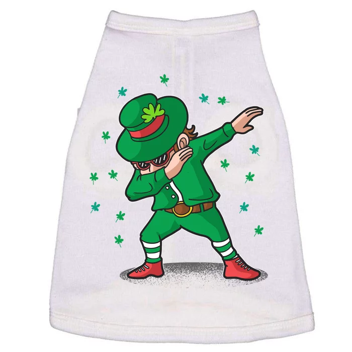 Dabbing Leprechaun St Patricks Day Party Doggie Tank