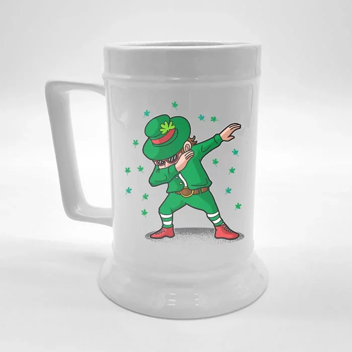 Dabbing Leprechaun St Patricks Day Party Front & Back Beer Stein