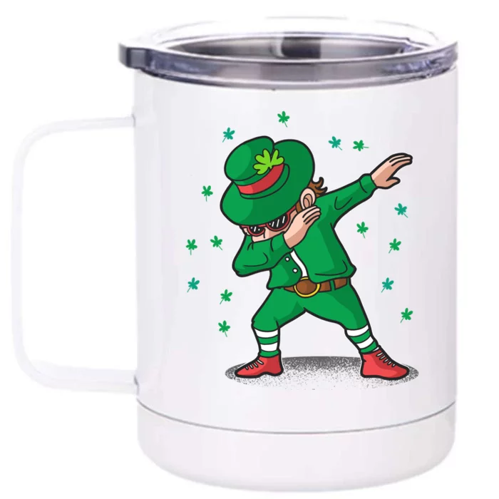 Dabbing Leprechaun St Patricks Day Party Front & Back 12oz Stainless Steel Tumbler Cup