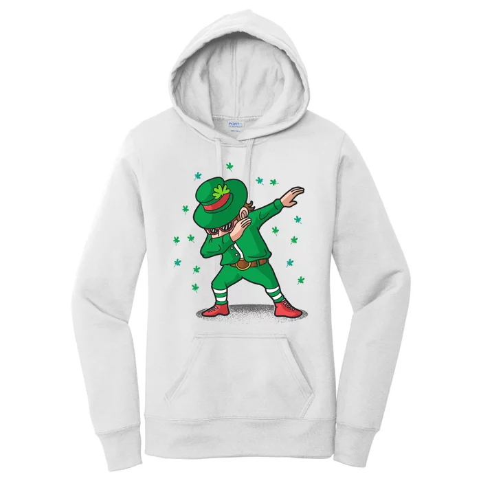 Dabbing Leprechaun St Patricks Day Party Women's Pullover Hoodie