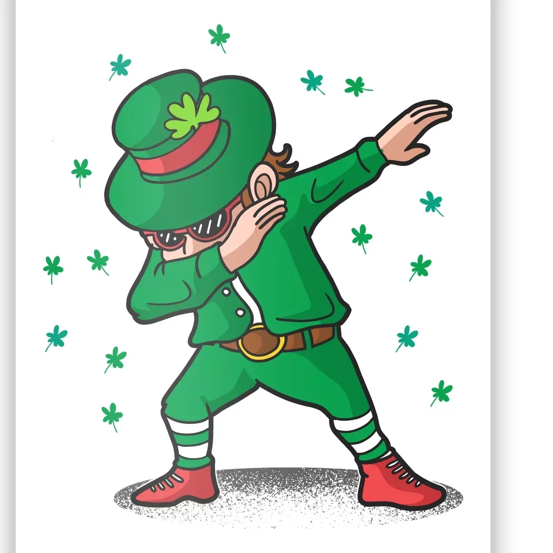 Dabbing Leprechaun St Patricks Day Party Poster