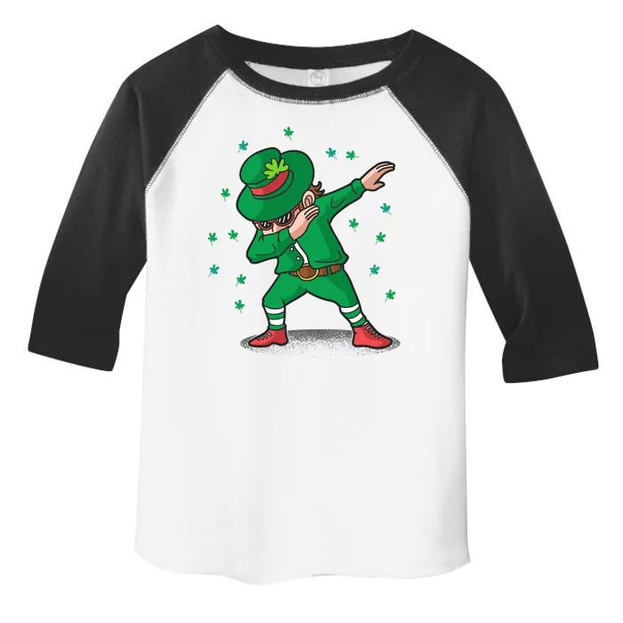 Dabbing Leprechaun St Patricks Day Party Toddler Fine Jersey T-Shirt