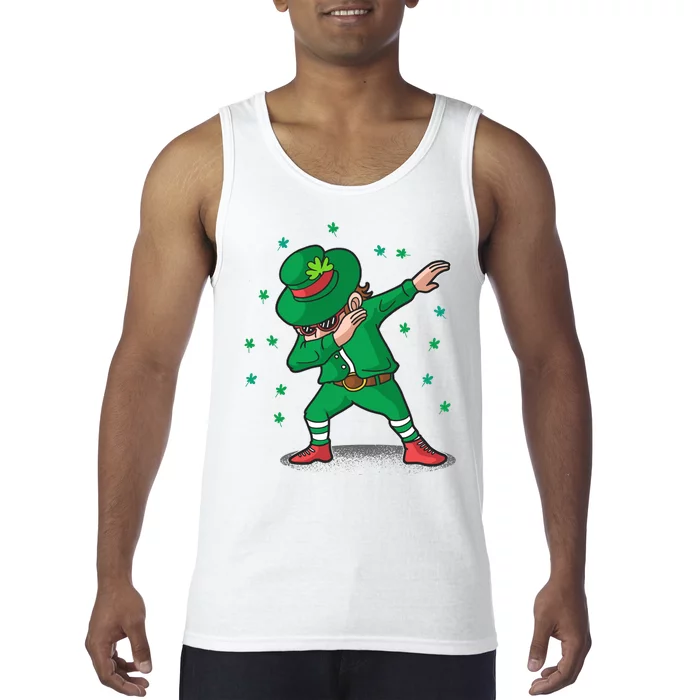 Dabbing Leprechaun St Patricks Day Party Tank Top