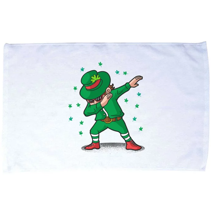 Dabbing Leprechaun St Patricks Day Party Microfiber Hand Towel