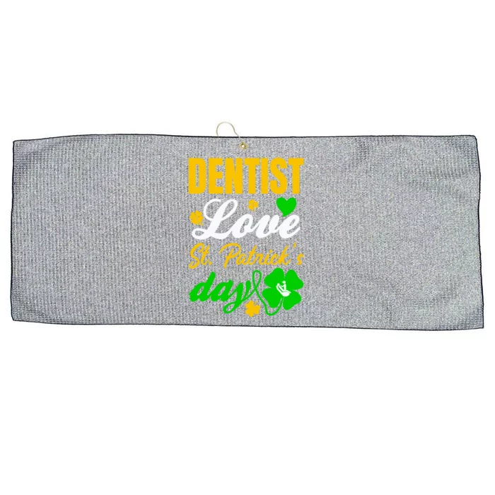 Dentist Love St Patricks Day Gift Dental Gift Large Microfiber Waffle Golf Towel