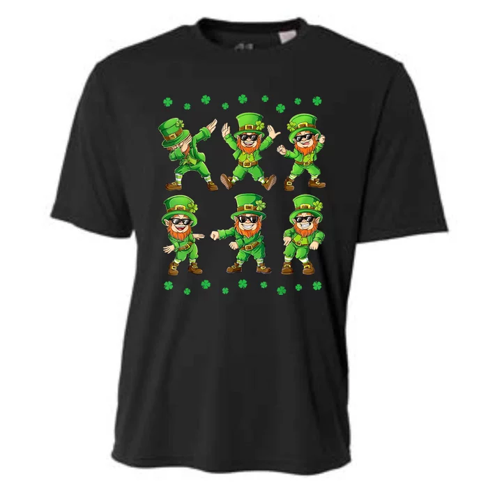 Dancing Leprechauns St Patrick's Day Cooling Performance Crew T-Shirt