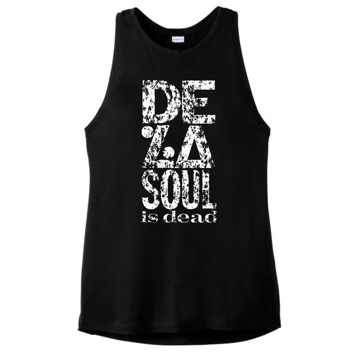 De La Soul De La Soul Is Dead Logo Ladies Tri-Blend Wicking Tank