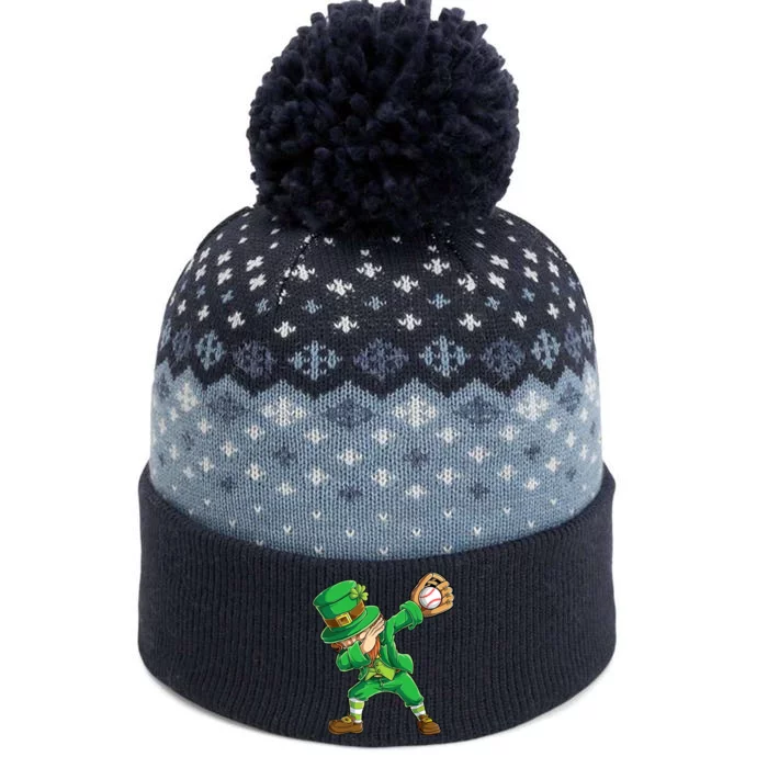 Dabbing Leprechaun St Patricks Day Baseball Catcher The Baniff Cuffed Pom Beanie