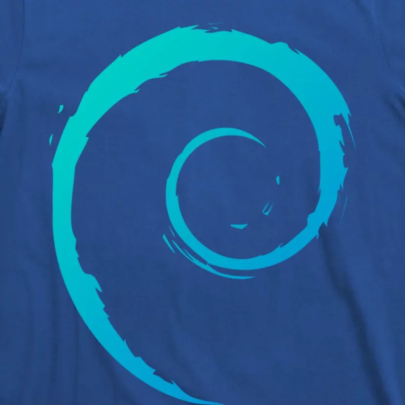 Debian Logo Spiral Minimalist Funny Gift T-Shirt