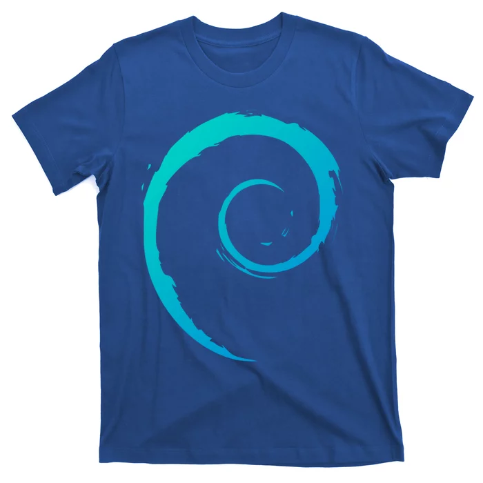 Debian Logo Spiral Minimalist Funny Gift T-Shirt