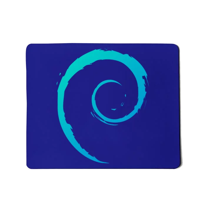 Debian Logo Spiral Minimalist Funny Gift Mousepad