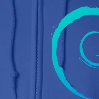 Debian Logo Spiral Minimalist Funny Gift Full Zip Hoodie