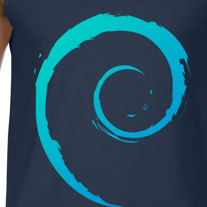 Debian Logo Spiral Minimalist Funny Gift Comfort Colors® Tank Top