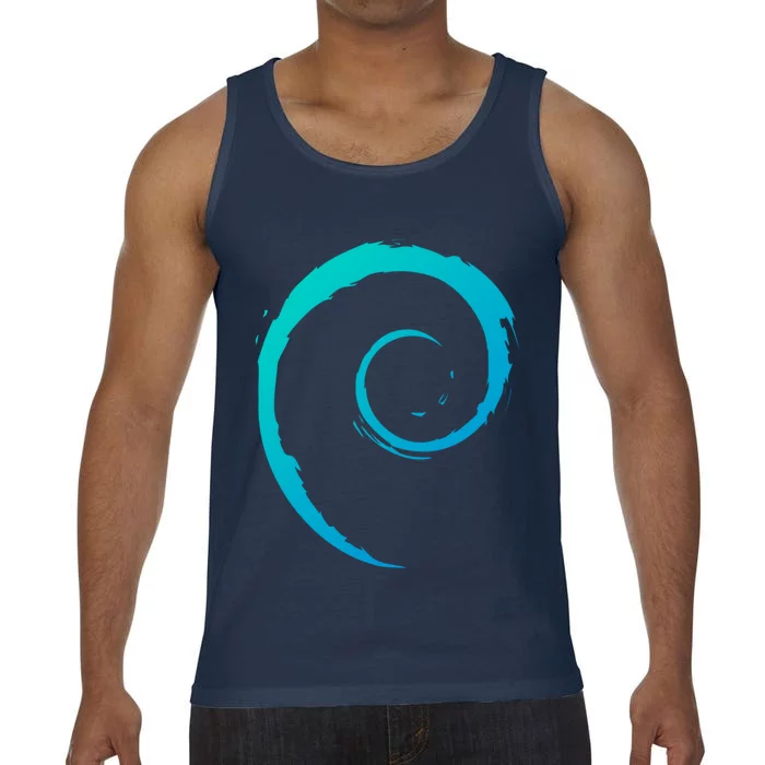 Debian Logo Spiral Minimalist Funny Gift Comfort Colors® Tank Top