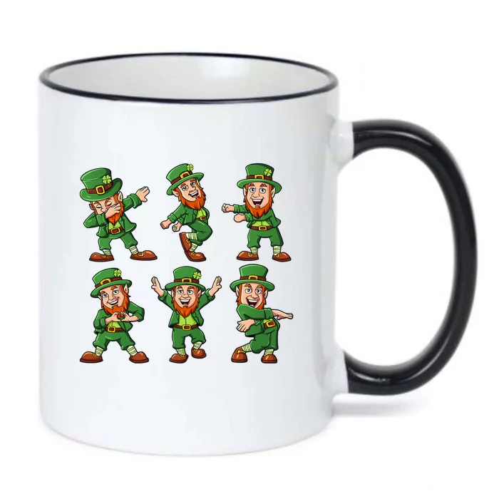 Dancing Leprechauns St Patrick's Day Funny Gift Black Color Changing Mug