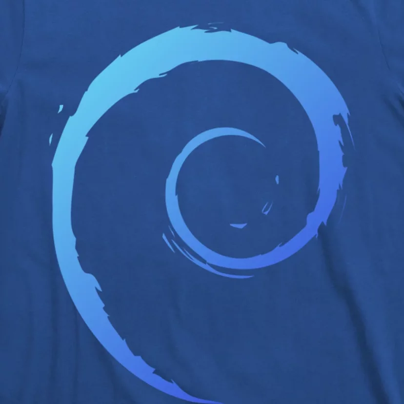 Debian Logo Spiral Minimalist Funny Gift T-Shirt