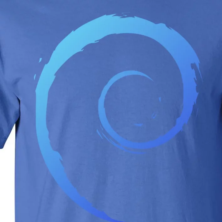 Debian Logo Spiral Minimalist Funny Gift Tall T-Shirt