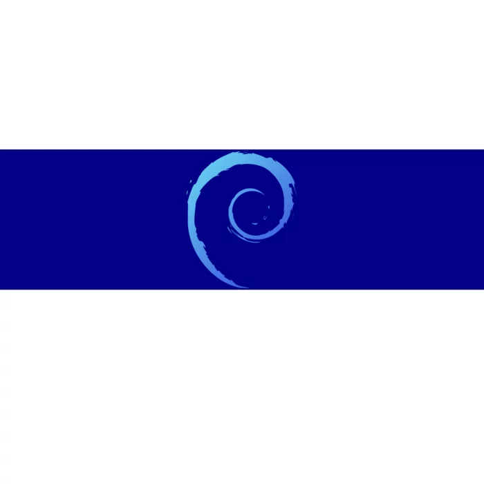 Debian Logo Spiral Minimalist Funny Gift Bumper Sticker