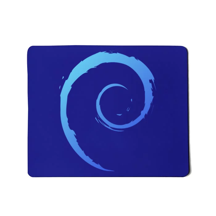 Debian Logo Spiral Minimalist Funny Gift Mousepad