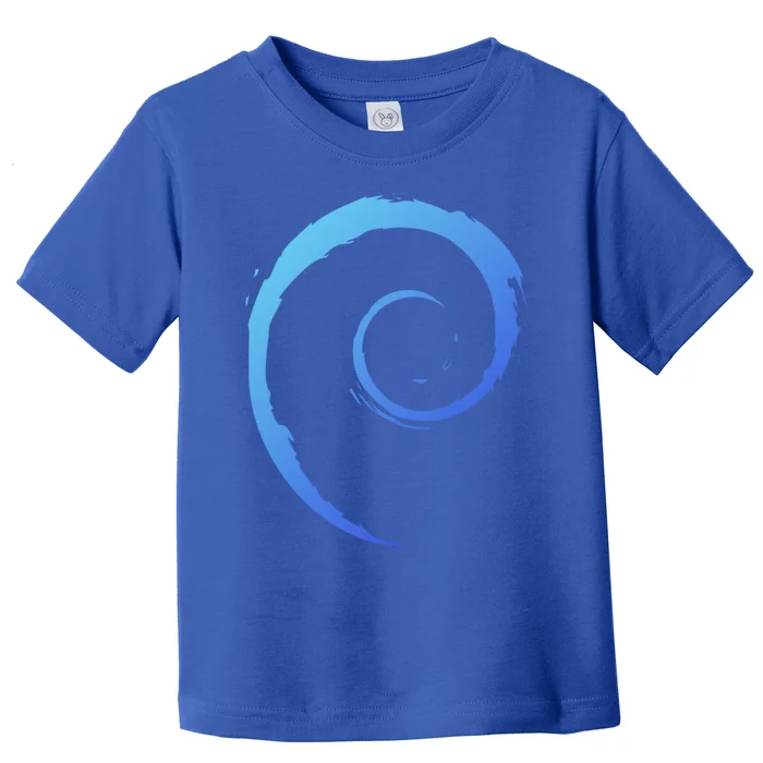 Debian Logo Spiral Minimalist Funny Gift Toddler T-Shirt