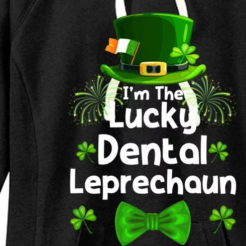 Dental Leprechaun St Patrick's Day Dentists Assistant Meaningful Gift Women's Fleece Hoodie