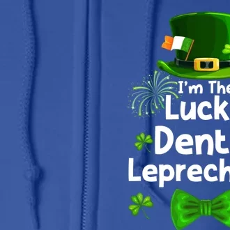 Dental Leprechaun St Patrick's Day Dentists Assistant Meaningful Gift Full Zip Hoodie