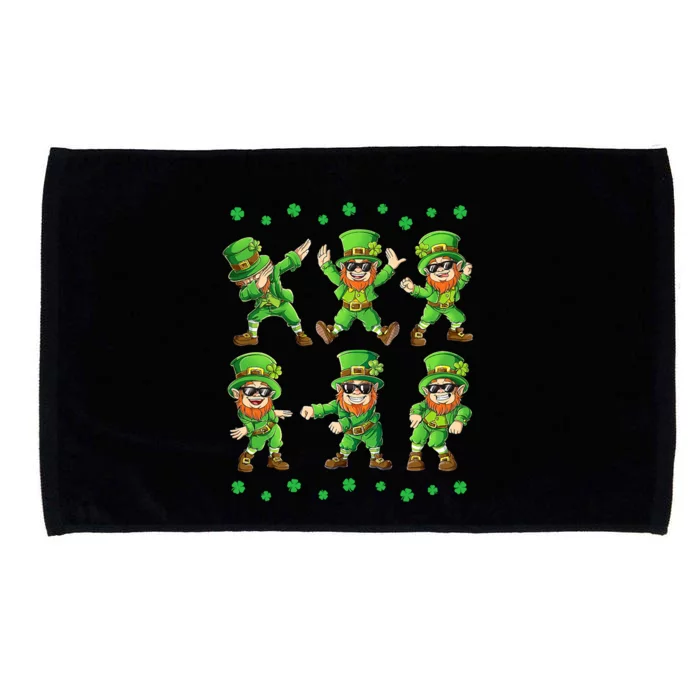 Dancing Leprechauns St Patrick's Day Funny Dance Gift Microfiber Hand Towel