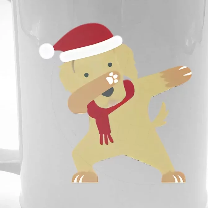 Dabbing Labrador Santa Christmas Front & Back Beer Stein