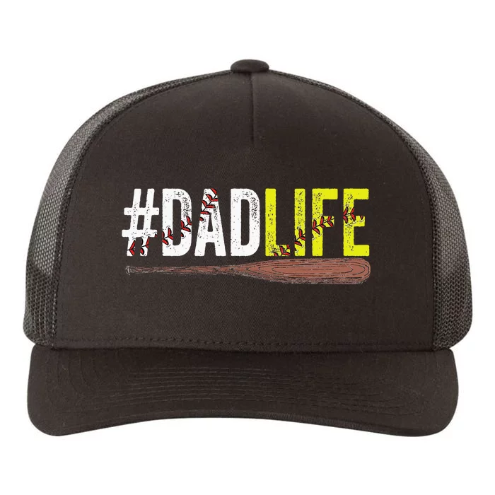 Dad Life Softball Baseball Sports Father's Day Yupoong Adult 5-Panel Trucker Hat