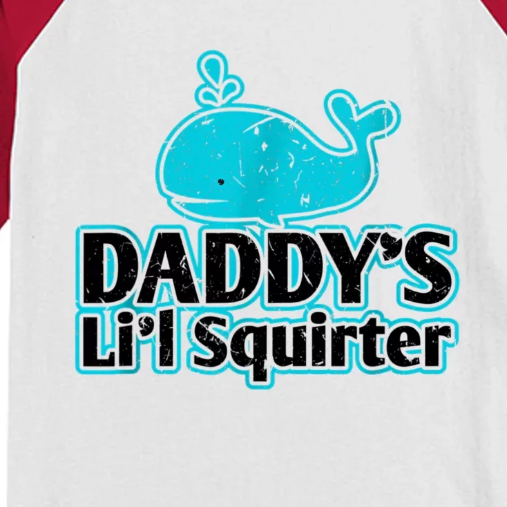 Daddy's Li'l Squirter ABDL DDLG BDSM Sexy Kink Fetish Sub Kids Colorblock Raglan Jersey