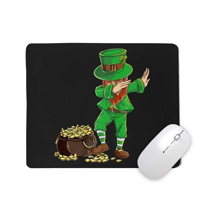 Dabbing Leprechaun St Patricks Day Funny Irish Humor Party Mousepad