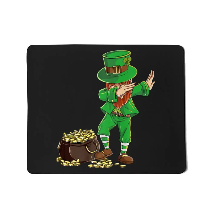 Dabbing Leprechaun St Patricks Day Funny Irish Humor Party Mousepad