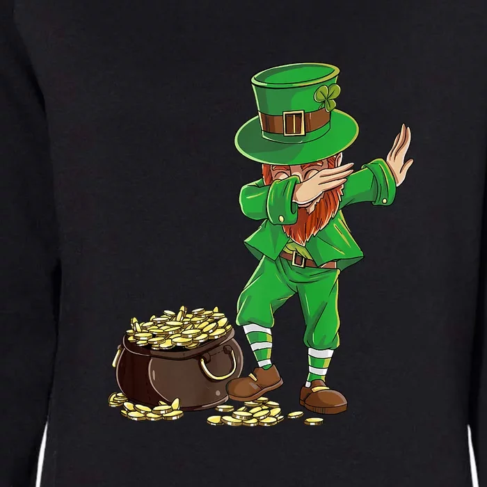 Dabbing Leprechaun St Patricks Day Funny Irish Humor Party Womens California Wash Sweatshirt