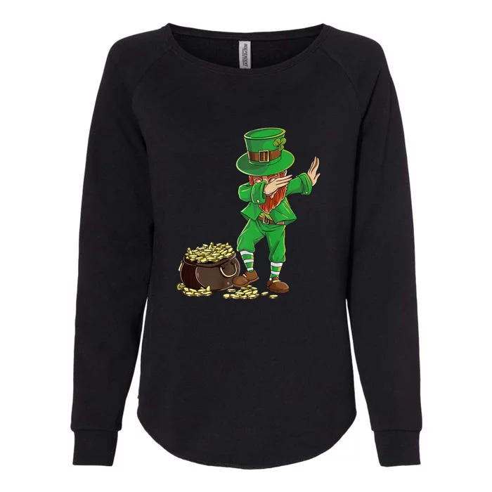 Dabbing Leprechaun St Patricks Day Funny Irish Humor Party Womens California Wash Sweatshirt